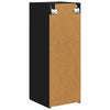 TV-seinäkaappi 2 pcs Musta 30 x 31 x 80 cm Tekninen puu