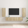 TV-seinäkaappi 2 pcs Sonoma 30 x 31 x 80 cm Tekninen puu