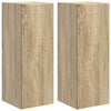TV-seinäkaappi 2 pcs Sonoma 30 x 31 x 80 cm Tekninen puu
