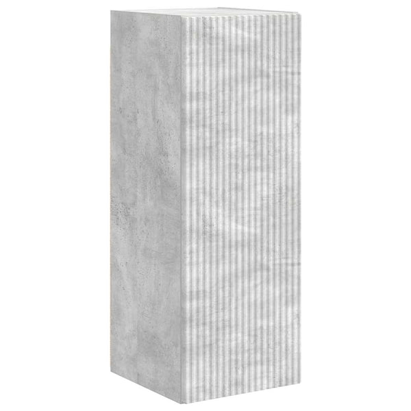 TV-seinäkaappi 2 pcs Betoni 30 x 31 x 80 cm Tekninen puu
