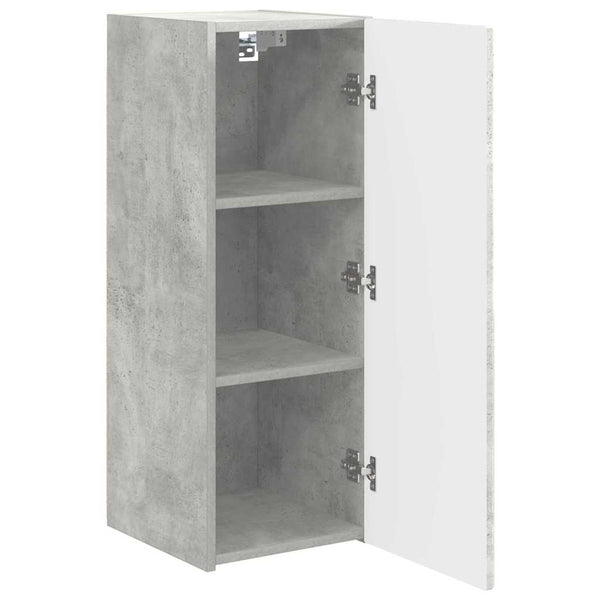 TV-seinäkaappi 2 pcs Betoni 30 x 31 x 80 cm Tekninen puu