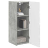 TV-seinäkaappi 2 pcs Betoni 30 x 31 x 80 cm Tekninen puu