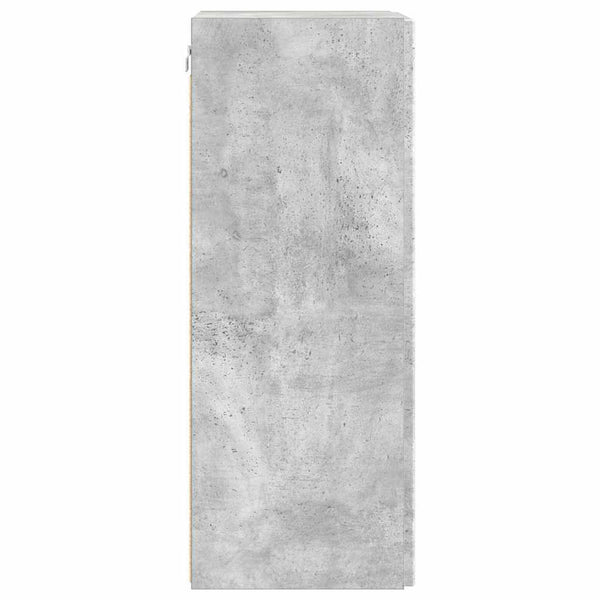 TV-seinäkaappi 2 pcs Betoni 30 x 31 x 80 cm Tekninen puu