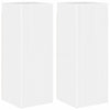 TV-seinäkaappi 2 pcs Kiiltävä Valkoinen 30 x 31 x 80 cm