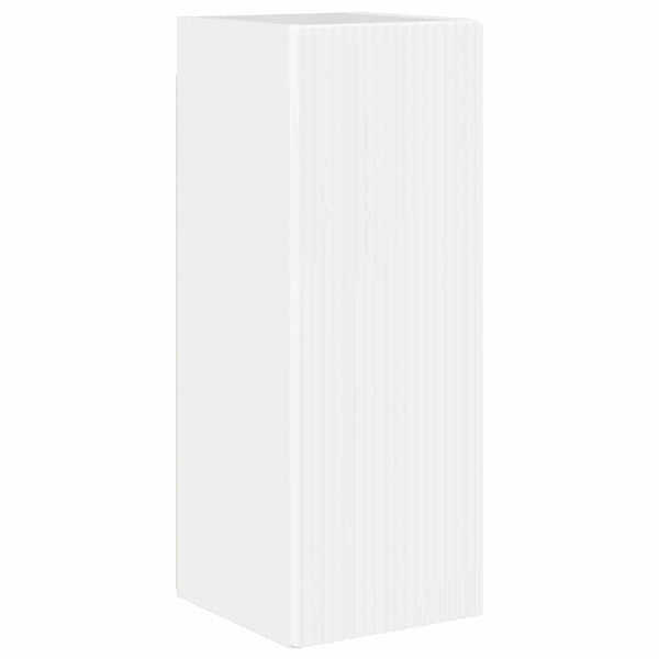 TV-seinäkaappi 2 pcs Kiiltävä Valkoinen 30 x 31 x 80 cm