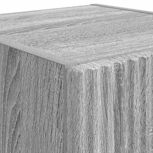 TV-seinäkaappi 2 pcs Harmaa Sonoma 30 x 31 x 80 cm Tekninen puu