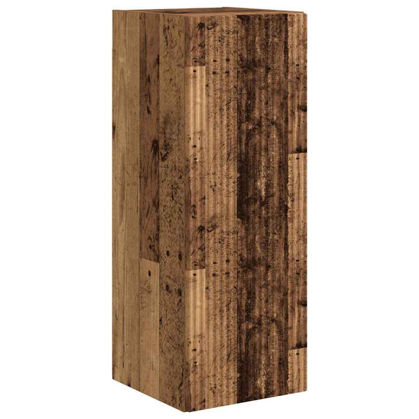 TV-seinäkaappi 2 pcs Vanha Puu 30 x 31 x 80 cm Tekninen puu