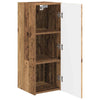 TV-seinäkaappi 2 pcs Vanha Puu 30 x 31 x 80 cm Tekninen puu