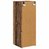 TV-seinäkaappi 2 pcs Vanha Puu 30 x 31 x 80 cm Tekninen puu