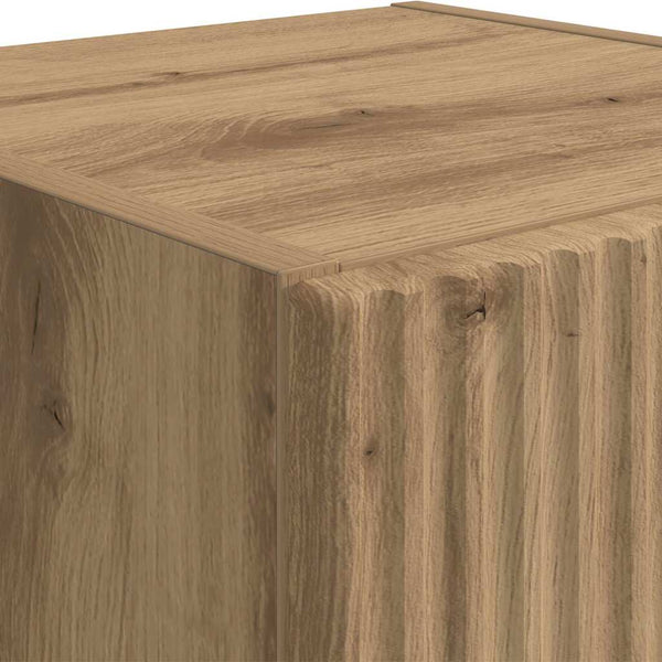 TV-seinäkaappi 2 pcs Taidekoivu 30 x 31 x 80 cm Tekninen puu