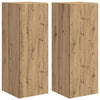 TV-seinäkaappi 2 pcs Taidekoivu 30 x 31 x 80 cm Tekninen puu