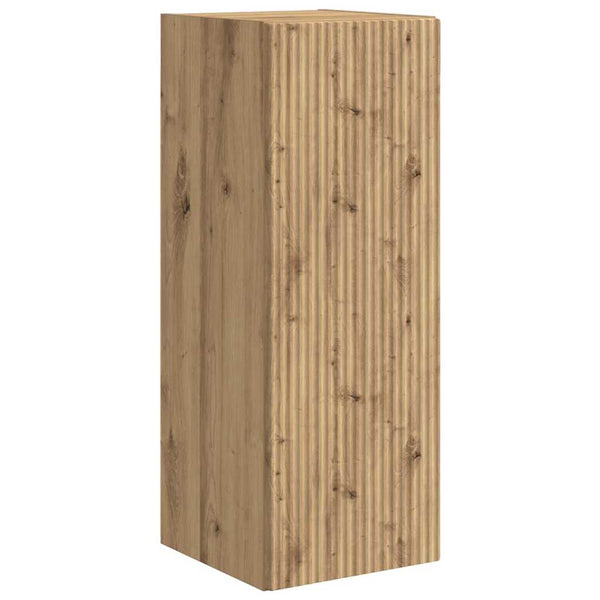 TV-seinäkaappi 2 pcs Taidekoivu 30 x 31 x 80 cm Tekninen puu