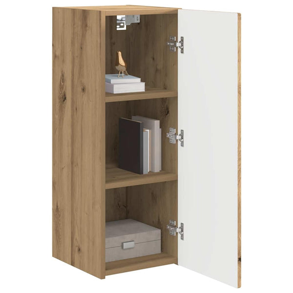 TV-seinäkaappi 2 pcs Taidekoivu 30 x 31 x 80 cm Tekninen puu