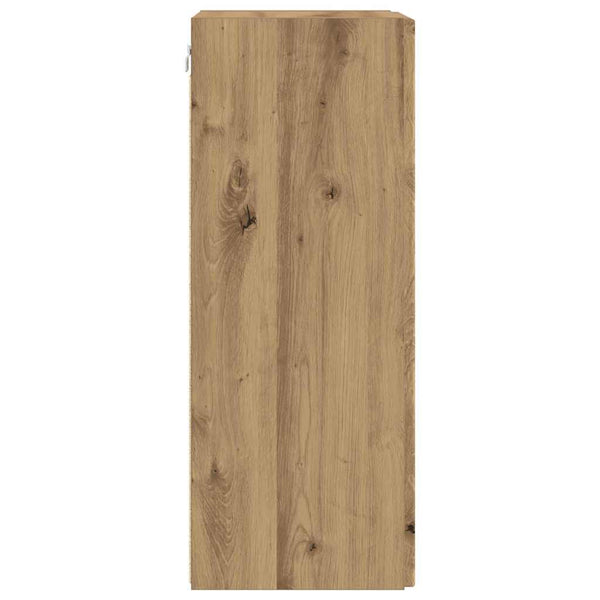TV-seinäkaappi 2 pcs Taidekoivu 30 x 31 x 80 cm Tekninen puu