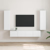 TV-seinäkaappi 2 pcs Valkoinen 30 x 31 x 100 cm Tekninen puu
