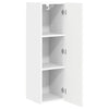 TV-seinäkaappi 2 pcs Valkoinen 30 x 31 x 100 cm Tekninen puu