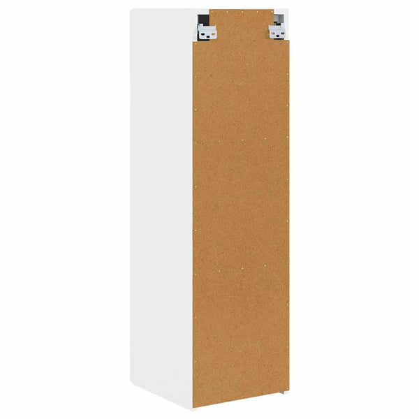 TV-seinäkaappi 2 pcs Valkoinen 30 x 31 x 100 cm Tekninen puu