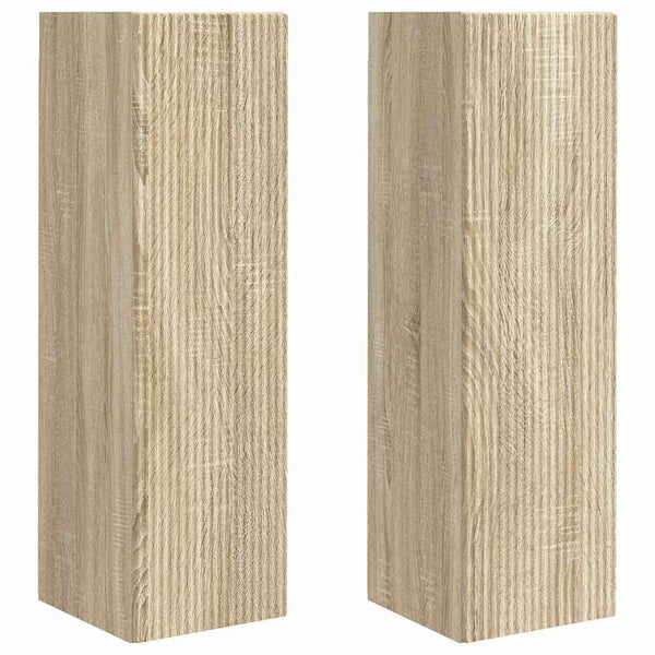 TV-seinäkaappi 2 pcs Sonoma 30 x 31 x 100 cm Tekninen puu