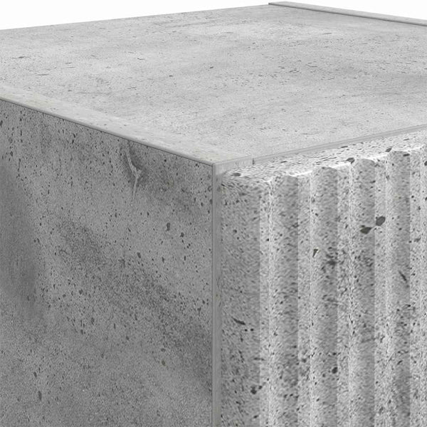 TV-seinäkaappi 2 pcs Betoni 30 x 31 x 100 cm Tekninen puu