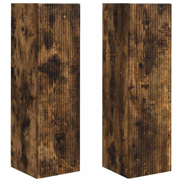 TV-seinäkaappi 2 pcs Savupähkinä 30 x 31 x 100 cm Tekninen puu