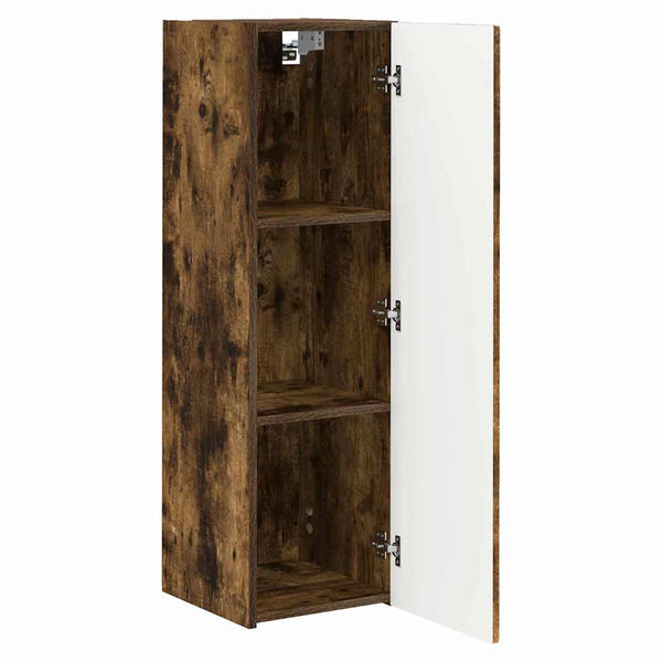 TV-seinäkaappi 2 pcs Savupähkinä 30 x 31 x 100 cm Tekninen puu