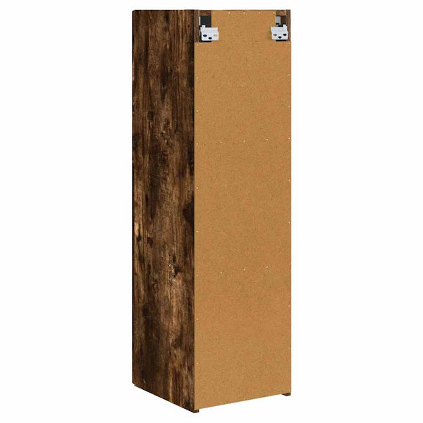 TV-seinäkaappi 2 pcs Savupähkinä 30 x 31 x 100 cm Tekninen puu
