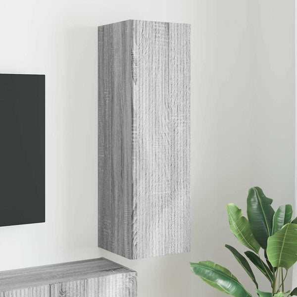 TV-seinäkaappi Harmaa Sonoma 30 x 31 x 100 cm Tekninen puu