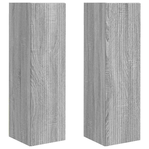 TV-seinäkaappi 2 pcs Harmaa Sonoma 30 x 31 x 100 cm