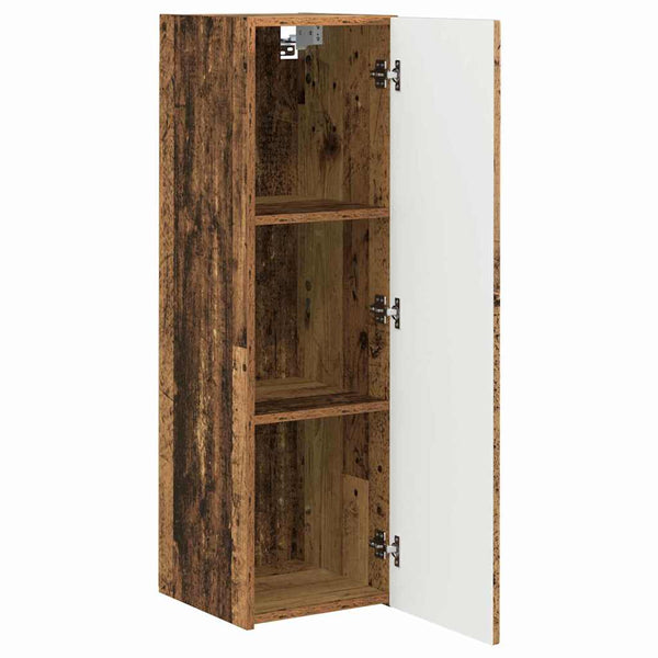 TV-seinäkaappi 2 pcs Vanha Puu 30 x 31 x 100 cm Tekninen puu