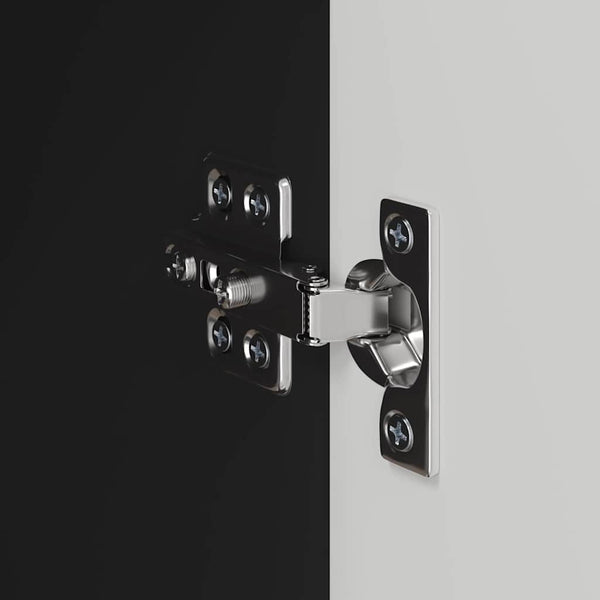 TV-seinäkaappi 2 pcs Musta 59,5 x 31 x 40 cm Tekninen puu