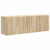 TV-seinäkaappi 2 pcs Sonoman tammi 59,5 x 31 x 40 cm