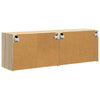 TV-seinäkaappi 2 pcs Sonoman tammi 59,5 x 31 x 40 cm