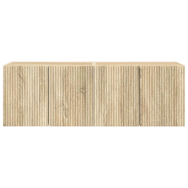 TV-seinäkaappi 2 pcs Sonoman tammi 59,5 x 31 x 40 cm