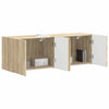 TV-seinäkaappi 2 pcs Sonoman tammi 59,5 x 31 x 40 cm