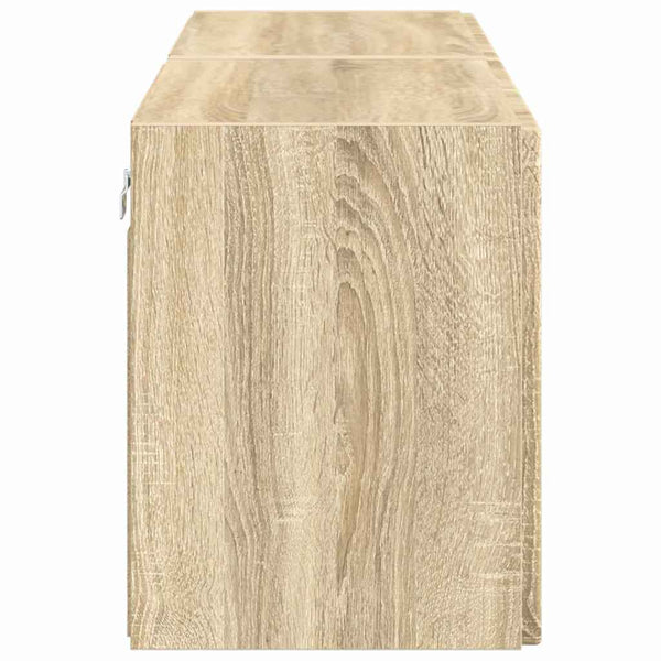 TV-seinäkaappi 2 pcs Sonoman tammi 59,5 x 31 x 40 cm