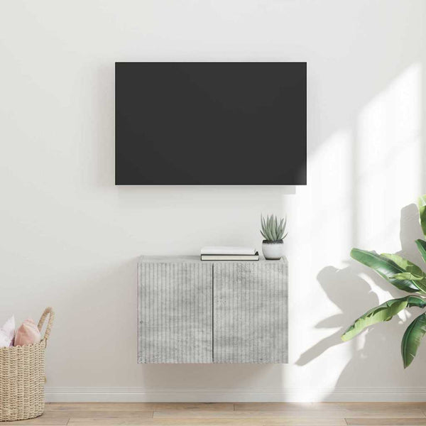 TV-seinäkaappi Betoni Harmaa 59,5 x 31 x 40 cm Tekninen puu