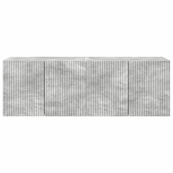 TV-seinäkaappi 2 pcs Betoni Harmaa 59,5 x 31 x 40 cm