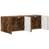 TV-seinäkaappi 2 pcs Savupähkinä 59,5 x 31 x 40 cm Tekninen puu