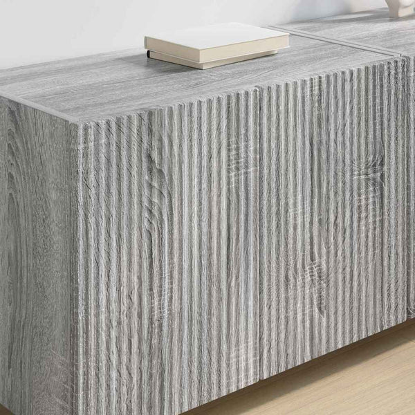 TV-seinäkaappi 2 pcs Harmaa Sonoma 59,5 x 31 x 40 cm