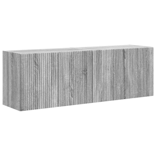 TV-seinäkaappi 2 pcs Harmaa Sonoma 59,5 x 31 x 40 cm