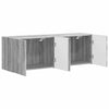 TV-seinäkaappi 2 pcs Harmaa Sonoma 59,5 x 31 x 40 cm