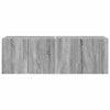 TV-seinäkaappi 2 pcs Harmaa Sonoma 59,5 x 31 x 40 cm