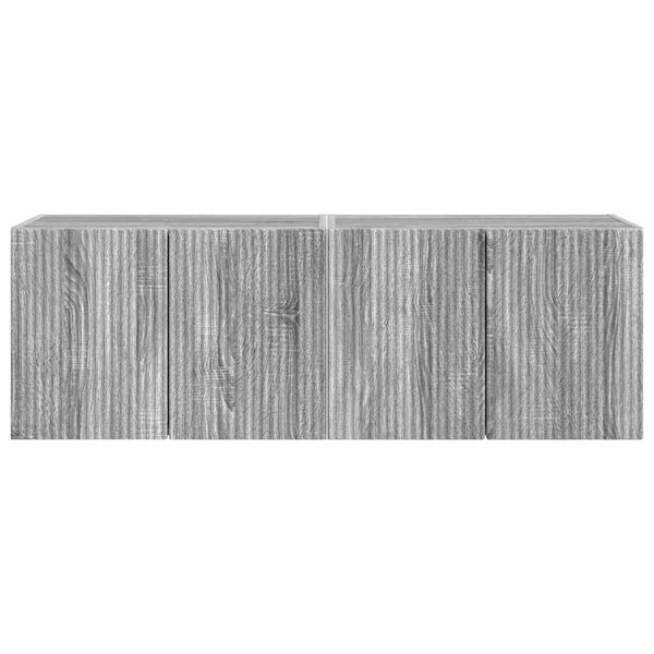 TV-seinäkaappi 2 pcs Harmaa Sonoma 59,5 x 31 x 40 cm