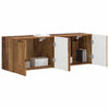 TV-seinäkaappi 2 pcs Vanha Puu 59,5 x 31 x 40 cm Tekninen puu