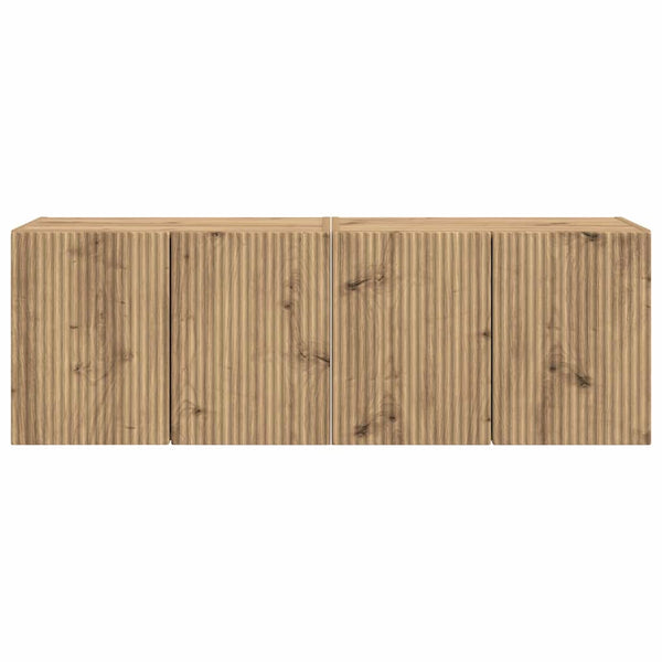 TV-seinäkaappi 2 pcs Artisan tammi 59,5 x 31 x 40 cm