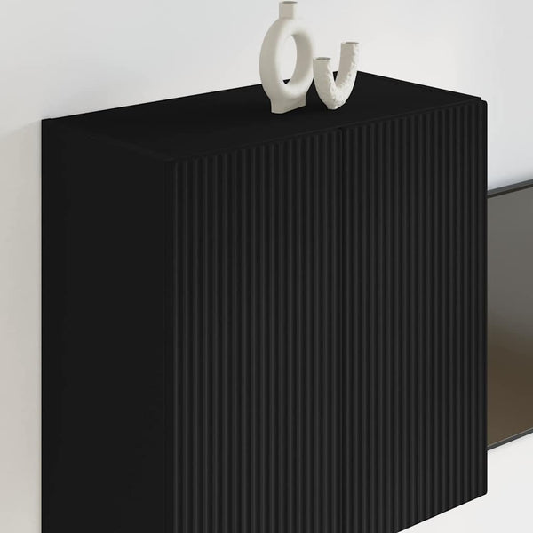 TV-seinäkaappi Musta 59,5 x 31 x 60 cm Tekninen puu