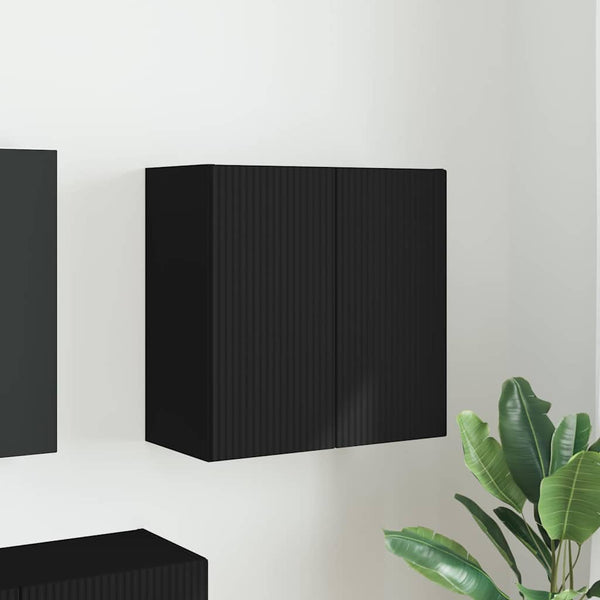 TV-seinäkaappi Musta 59,5 x 31 x 60 cm Tekninen puu