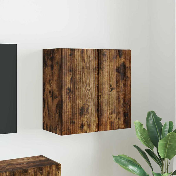 TV-seinäkaappi Savupähkinä 59,5 x 31 x 60 cm Tekninen puu