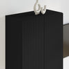 TV-seinäkaappi Musta 59,5 x 31 x 80 cm Tekninen puu