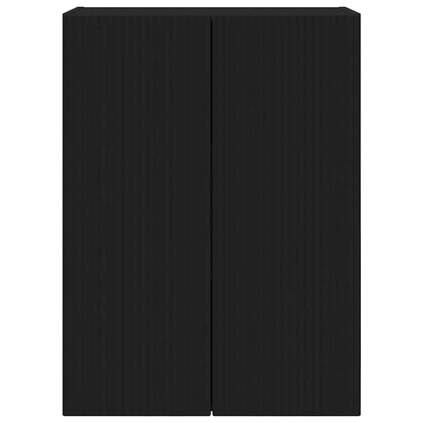 TV-seinäkaappi Musta 59,5 x 31 x 80 cm Tekninen puu